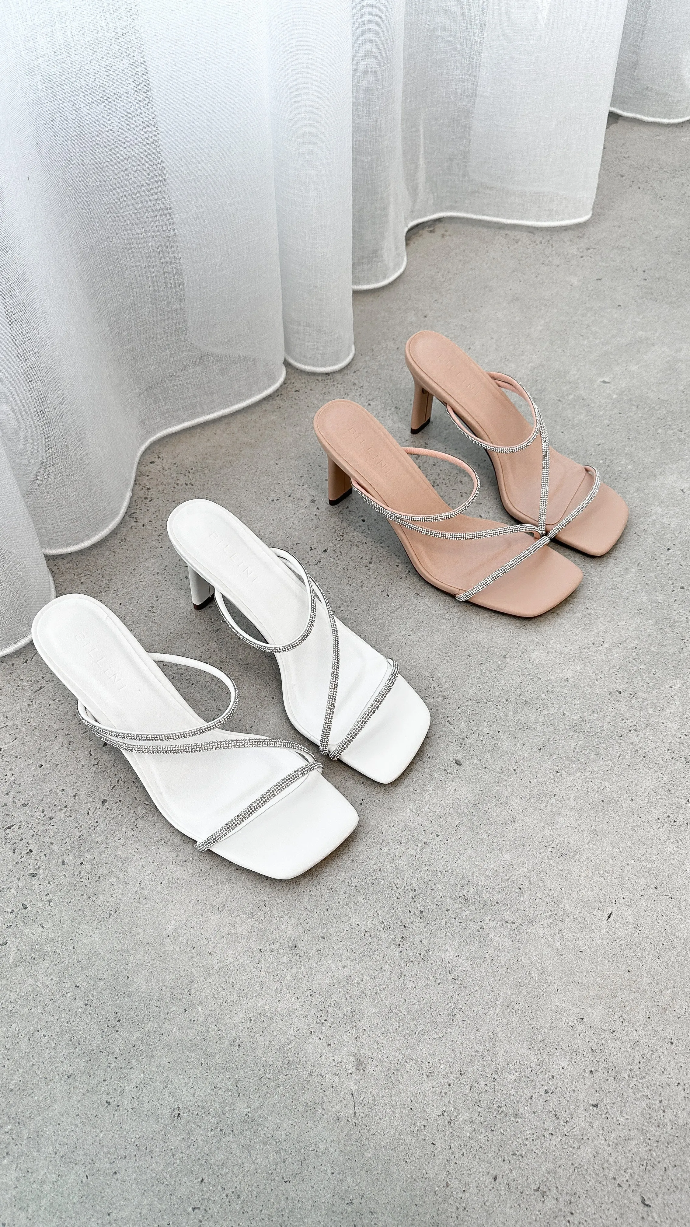 Femi Heel - White Diamante sold by Billy J product image thumbnail 5