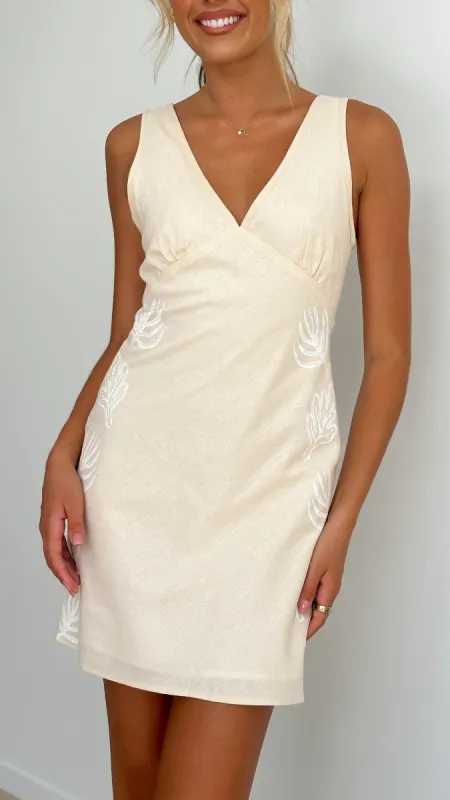 Cobie Mini Dress - Beige sold by Billy J