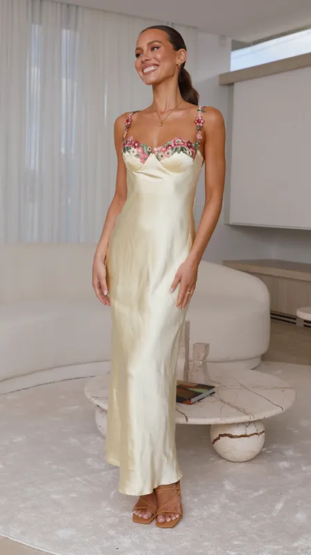 Aurora Maxi Dress - Yellow sold by Billy J