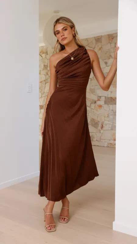 Marissa Maxi Dress - Chocolate sold by Billy J