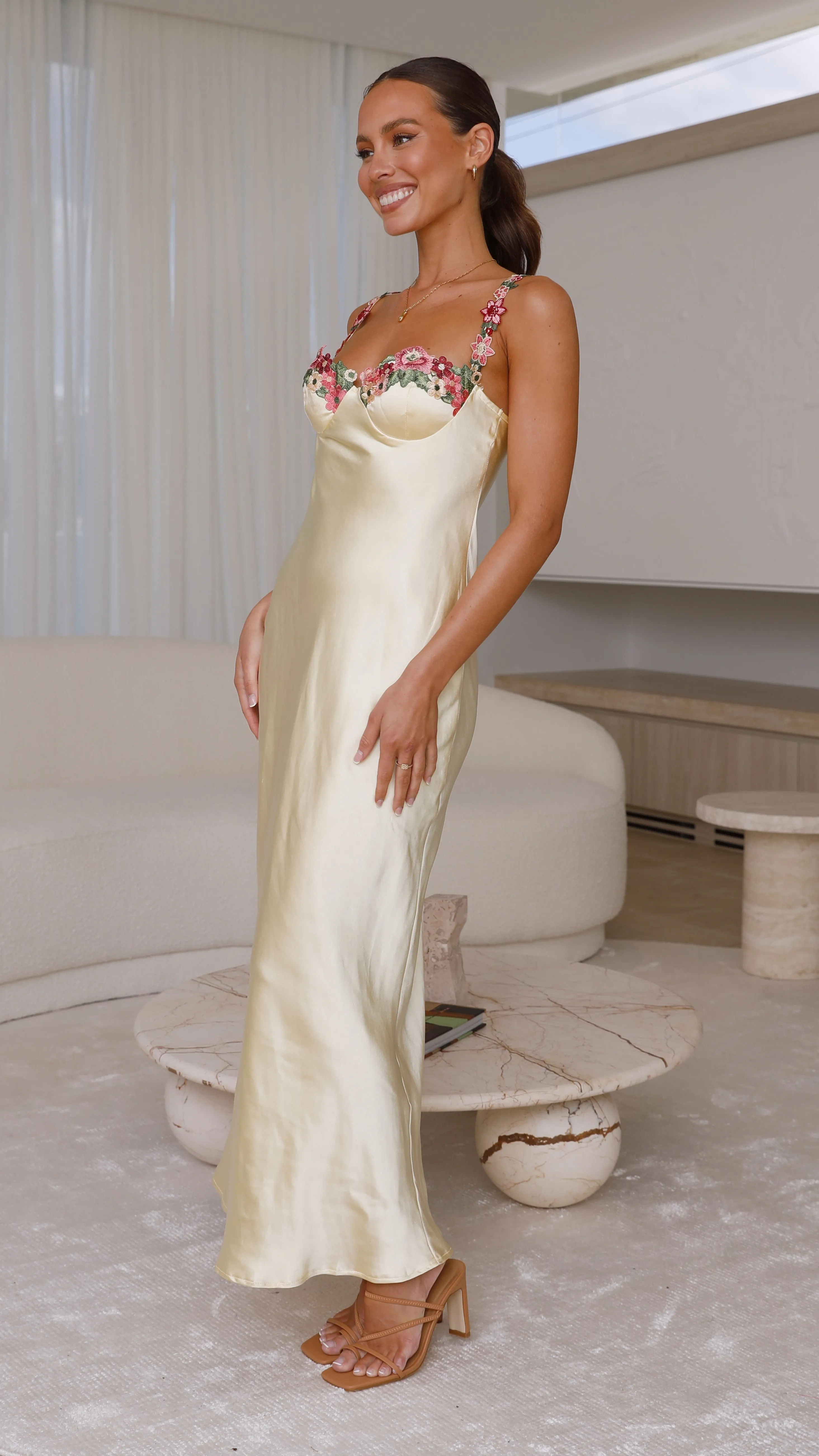 Aurora Maxi Dress - Yellow sold by Billy J product image thumbnail 4