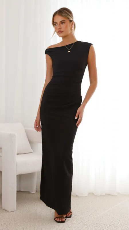 Lilah Maxi Dress - Black sold by Billy J