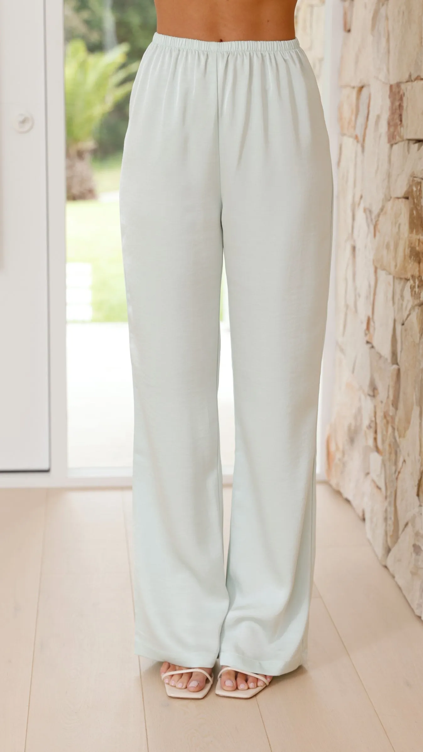 Imogen Button Pants - Seafoam sold by Billy J product image thumbnail 2