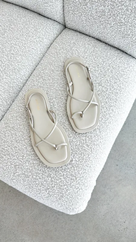 Kendall Sandal - Bone Leather sold by Billy J