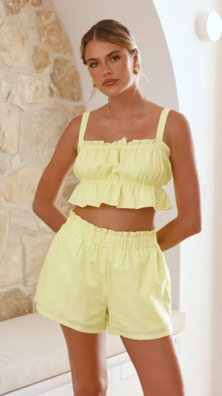 Kleo Crop Top - Yellow sold by Billy J