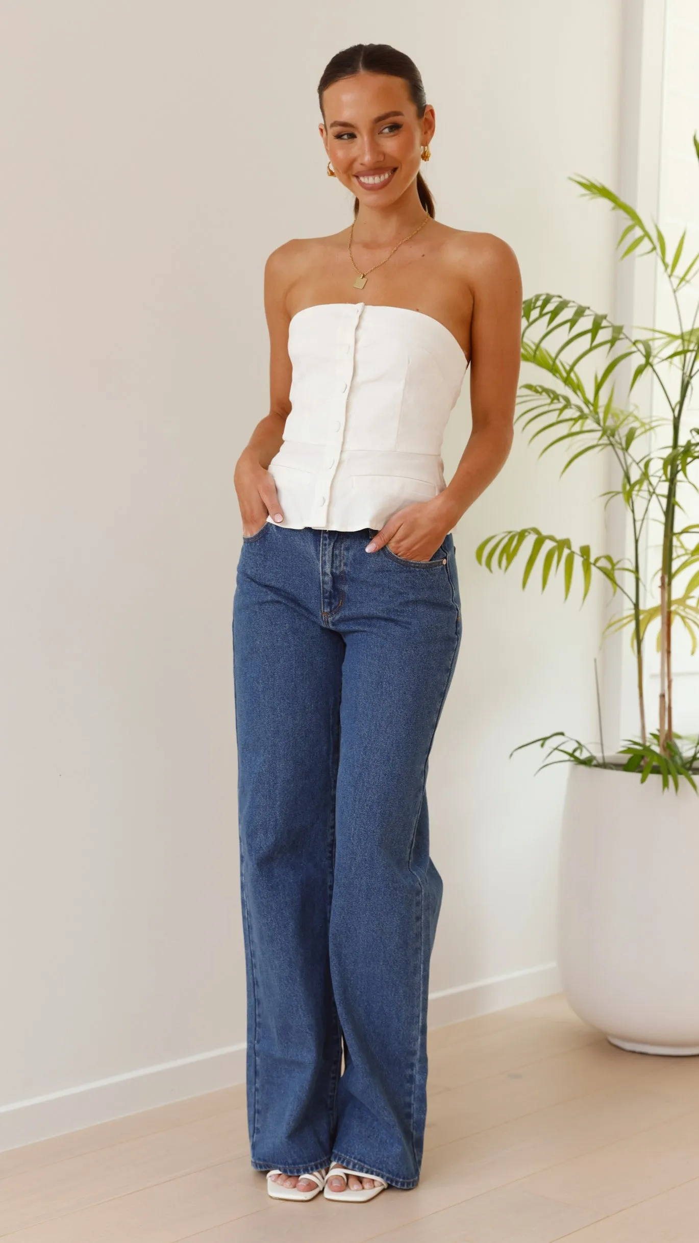 Jemma Top - White sold by Billy J product image thumbnail 4
