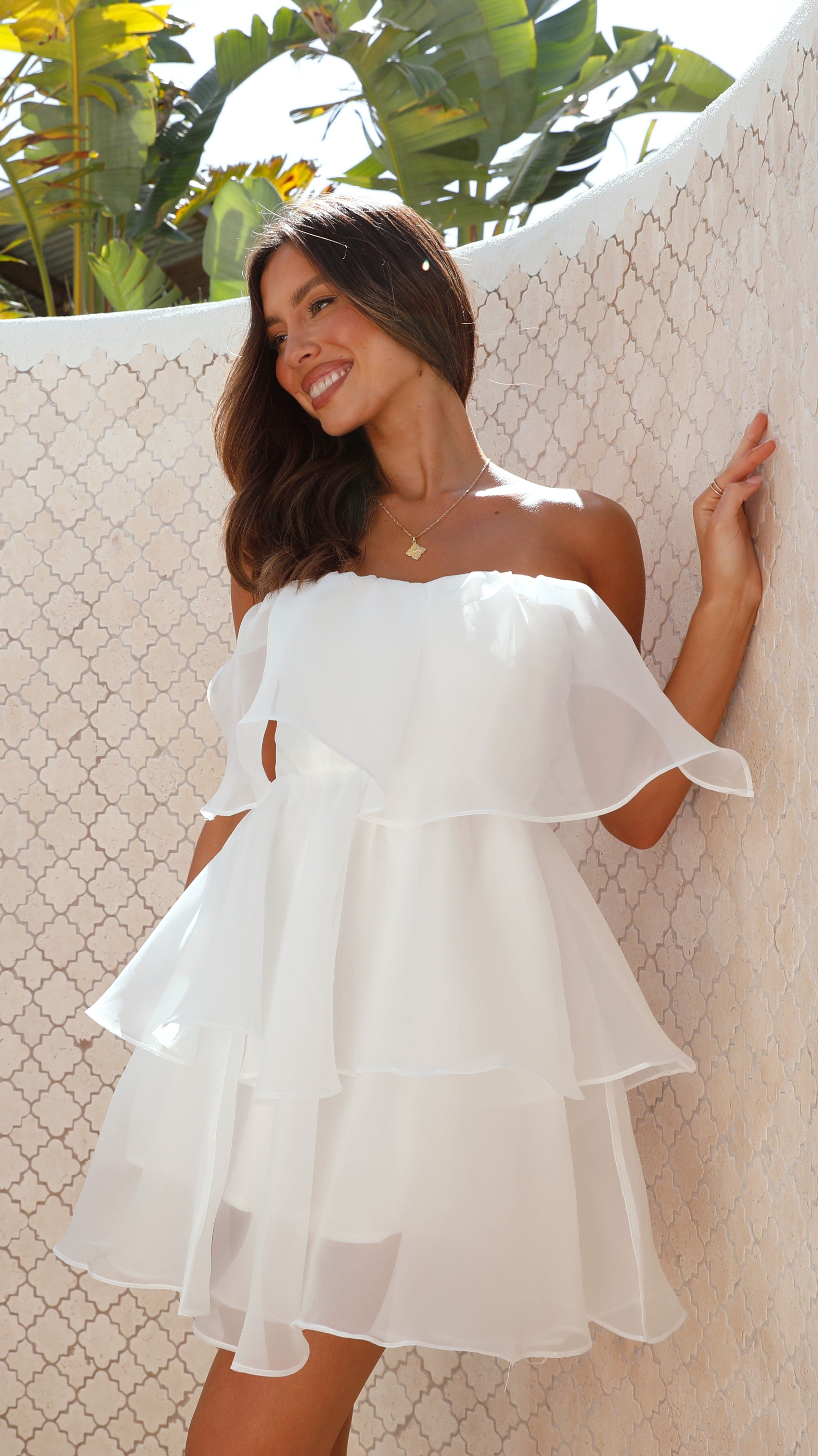 Fantasia Mini Dress - White sold by Billy J product image thumbnail 4