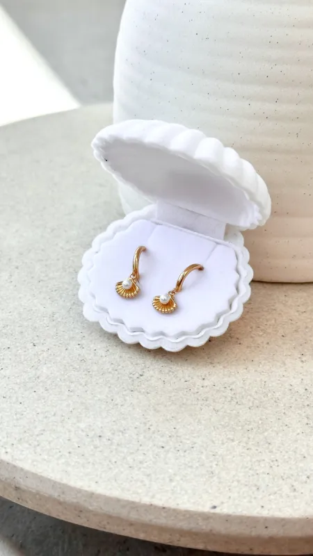 Sunseeker Hoops - 18k Gold sold by Billy J