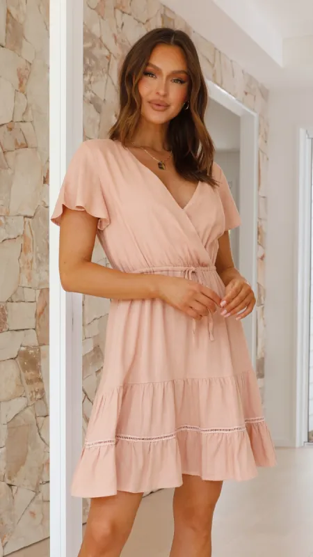 Sadelle Mini Dress - Blush sold by Billy J