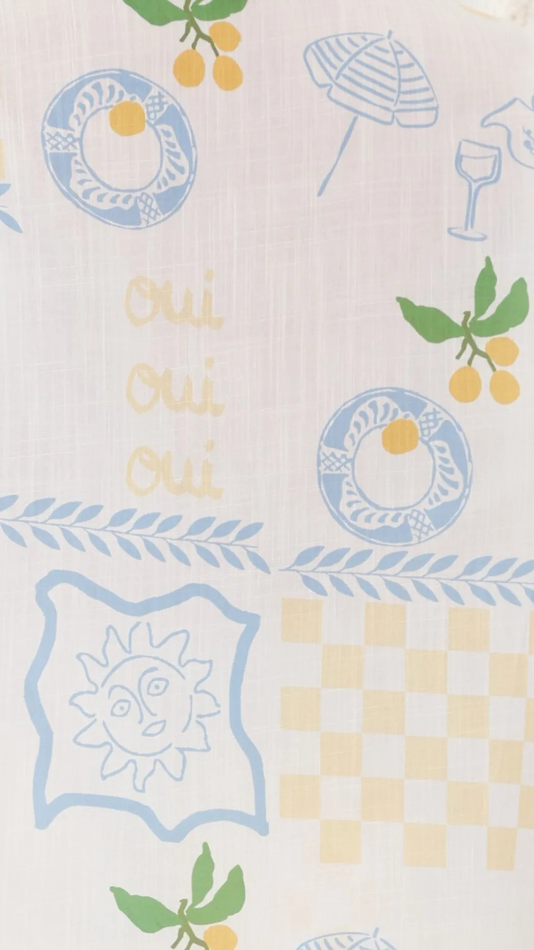 Eanna Mini Dress - Blue / Yellow Holiday Print sold by Billy J product image thumbnail 4