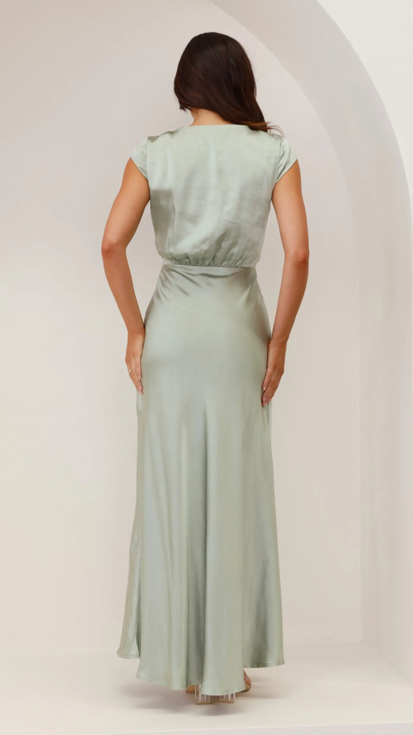 Selma Maxi Dress - Sage sold by Billy J product image thumbnail 2