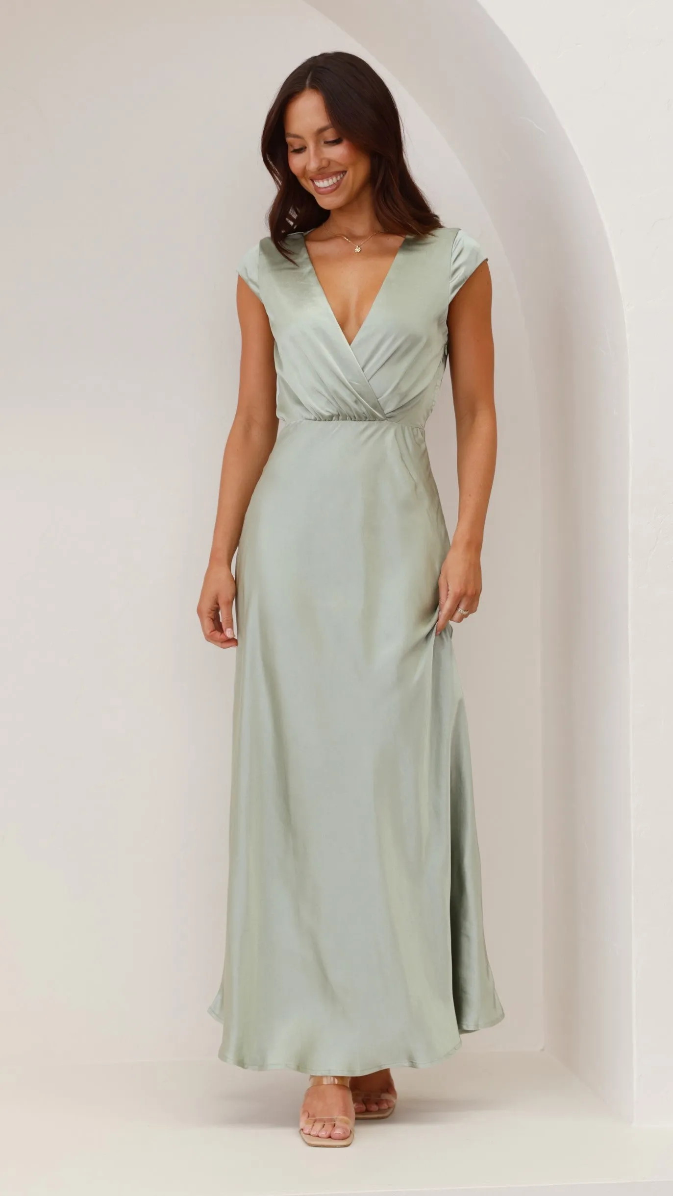 Selma Maxi Dress - Sage sold by Billy J product image thumbnail 5