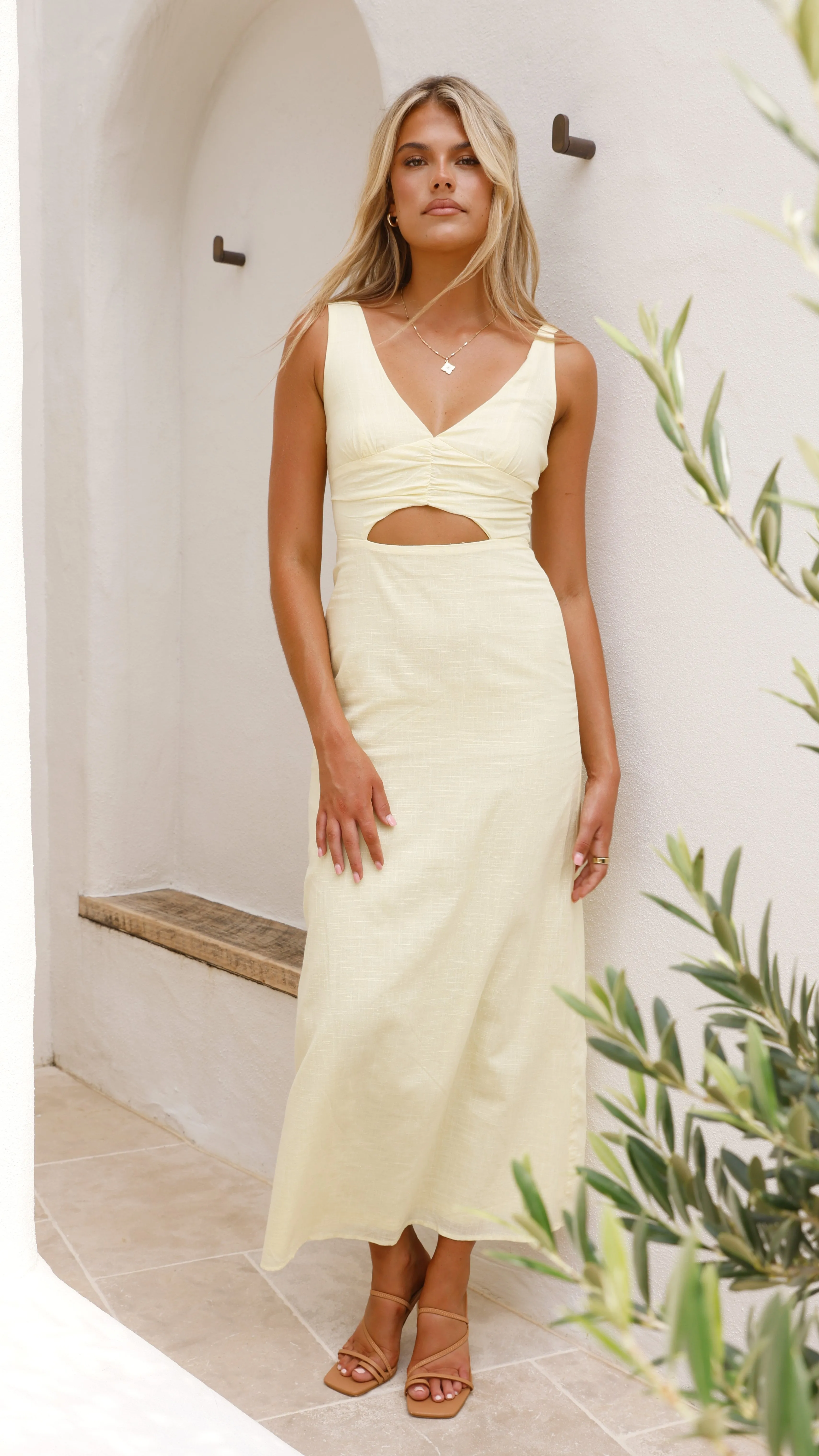 Mahalia Maxi Dress - Soft Yellow sold by Billy J product image thumbnail 3