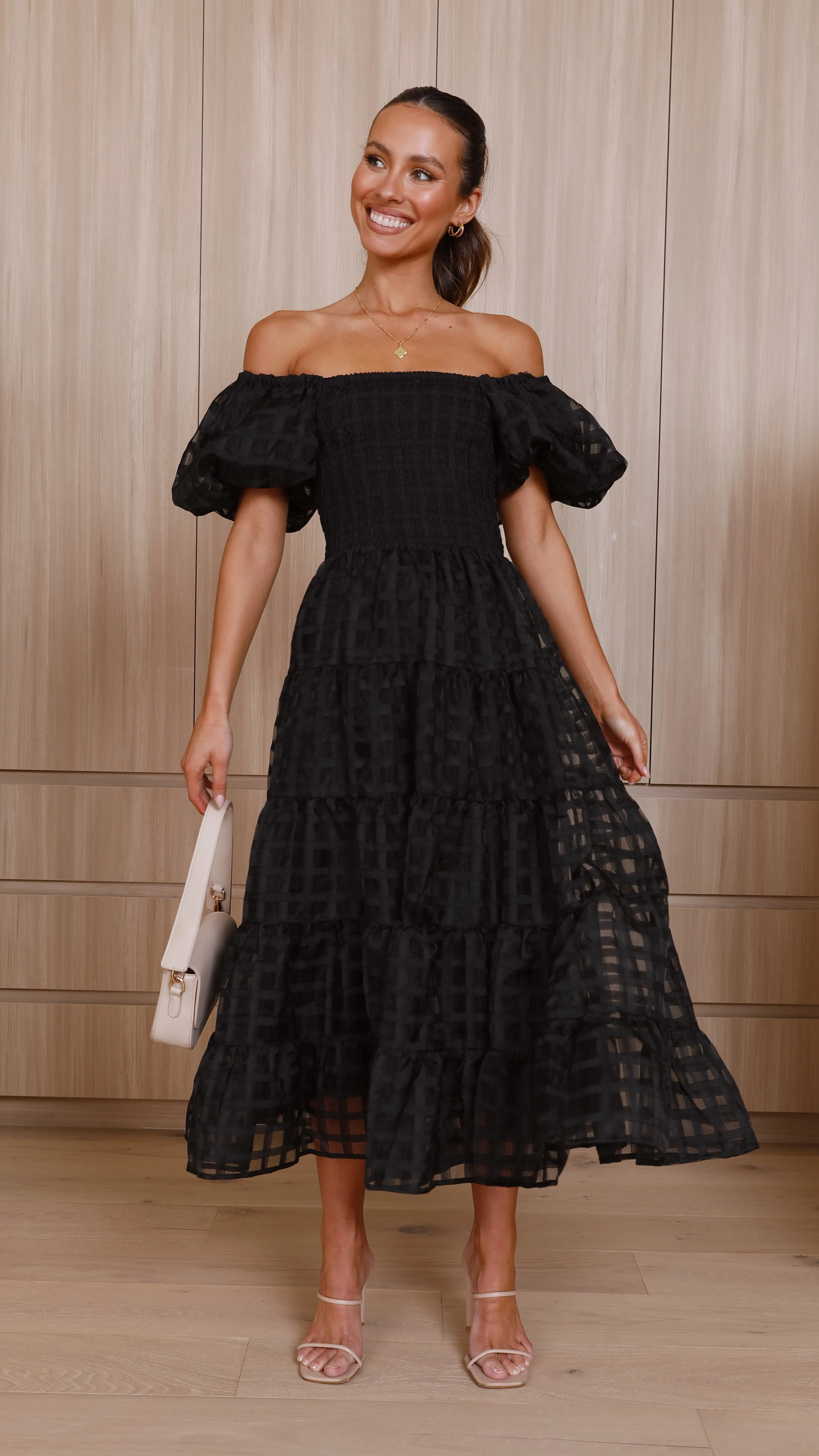 Deemi Maxi Dress - Black sold by Billy J product image thumbnail 2