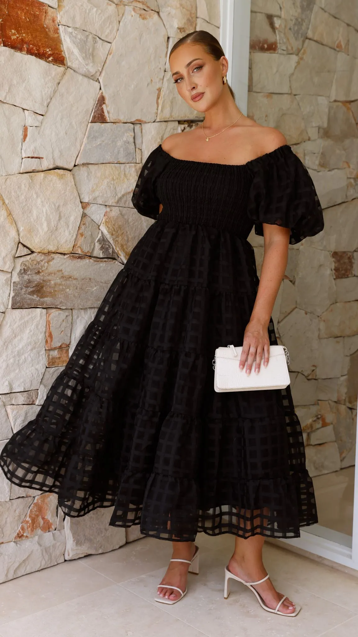 Deemi Maxi Dress - Black sold by Billy J product image thumbnail 4