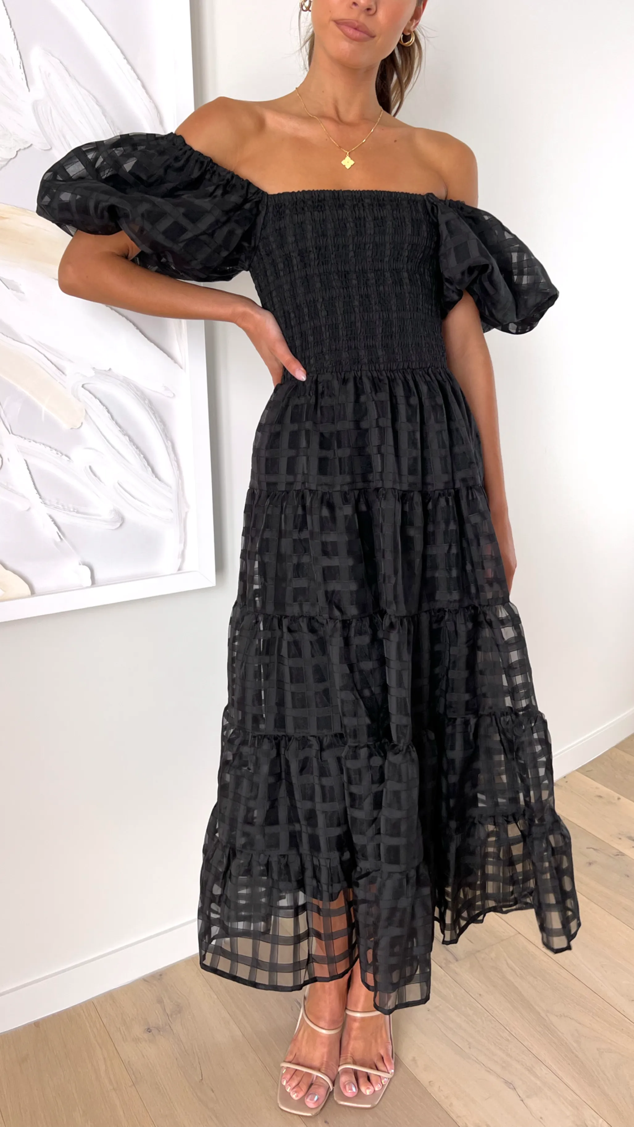 Deemi Maxi Dress - Black sold by Billy J product image thumbnail 5