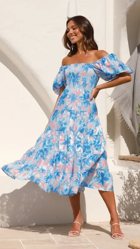 Silica Maxi Dress - Blue sold by Billy J