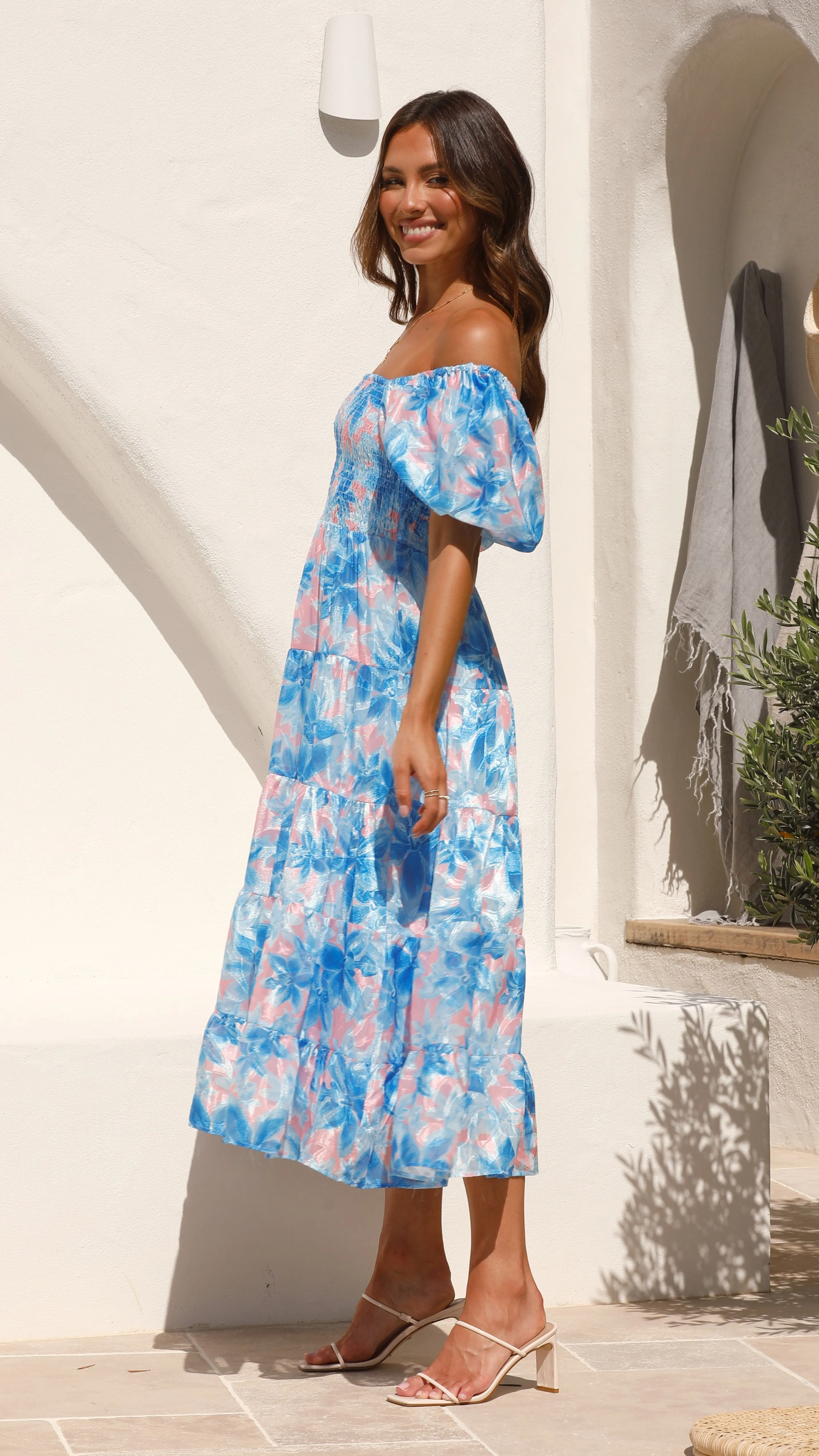Silica Maxi Dress - Blue sold by Billy J product image thumbnail 3