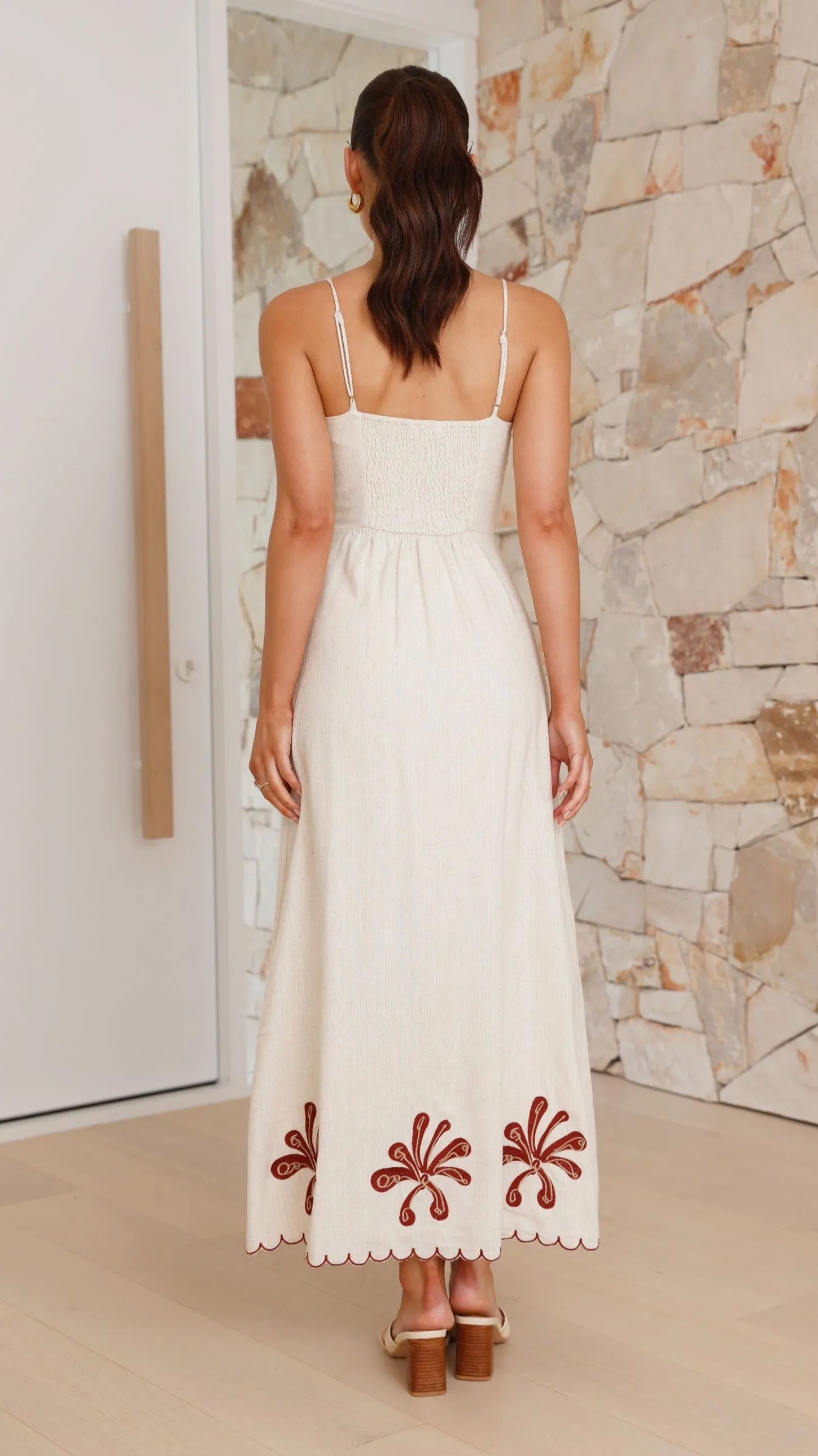 Daya Maxi Dress - Natural / Brown sold by Billy J product image thumbnail 2