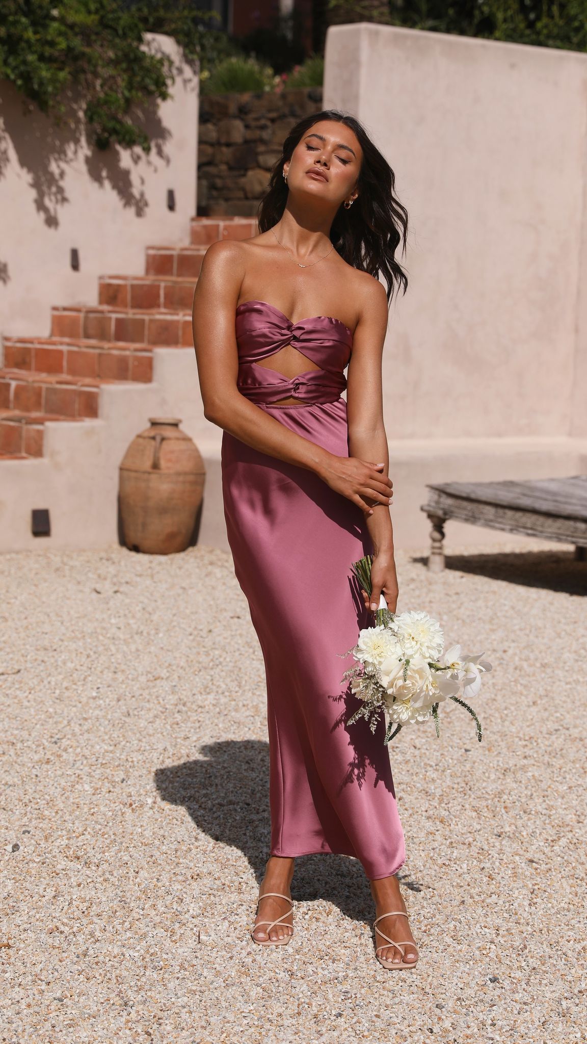 Izy Maxi Dress - Plum sold by Billy J product image thumbnail 5
