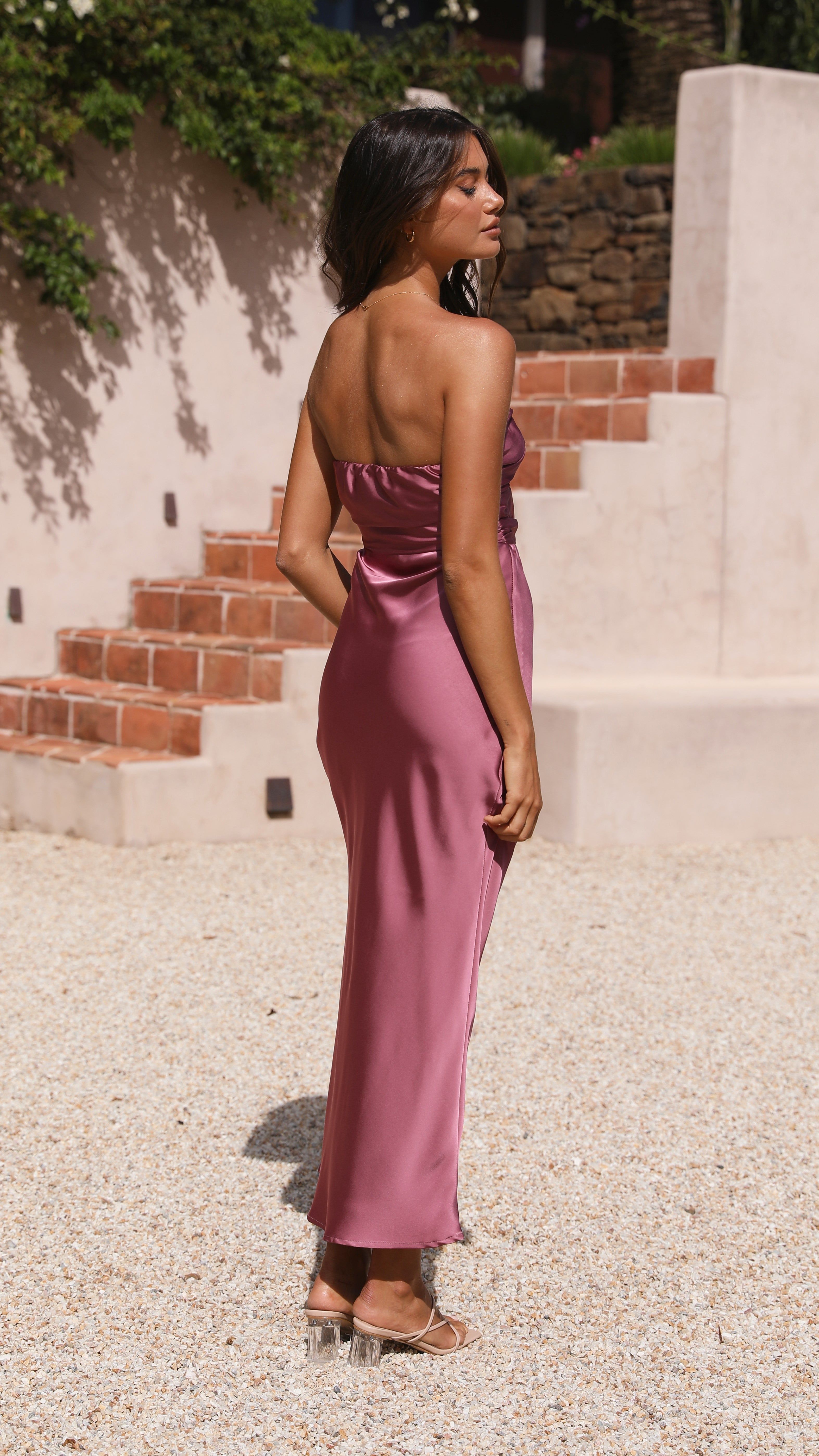 Izy Maxi Dress - Plum sold by Billy J product image thumbnail 2