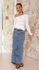 Habiki Maxi Skirt - Mid Blue Denim sold by Billy J