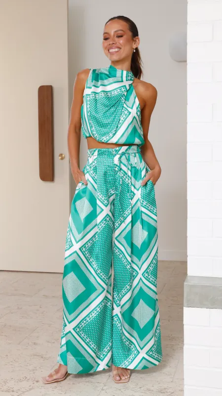 Stella Set - Green Print sold by Billy J