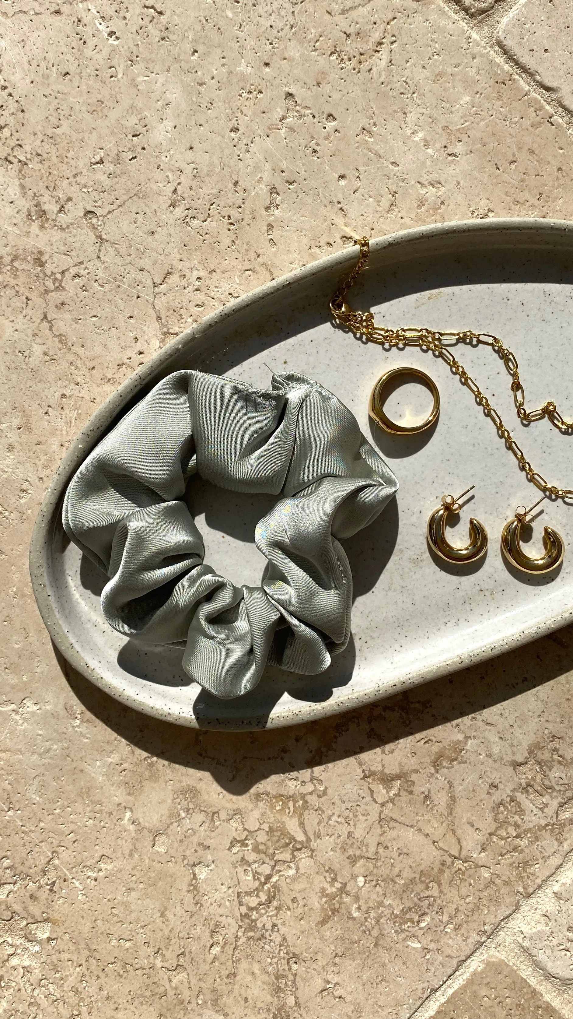 Harper Eye Mask & Scrunchie - Olive sold by Billy J product image thumbnail 4