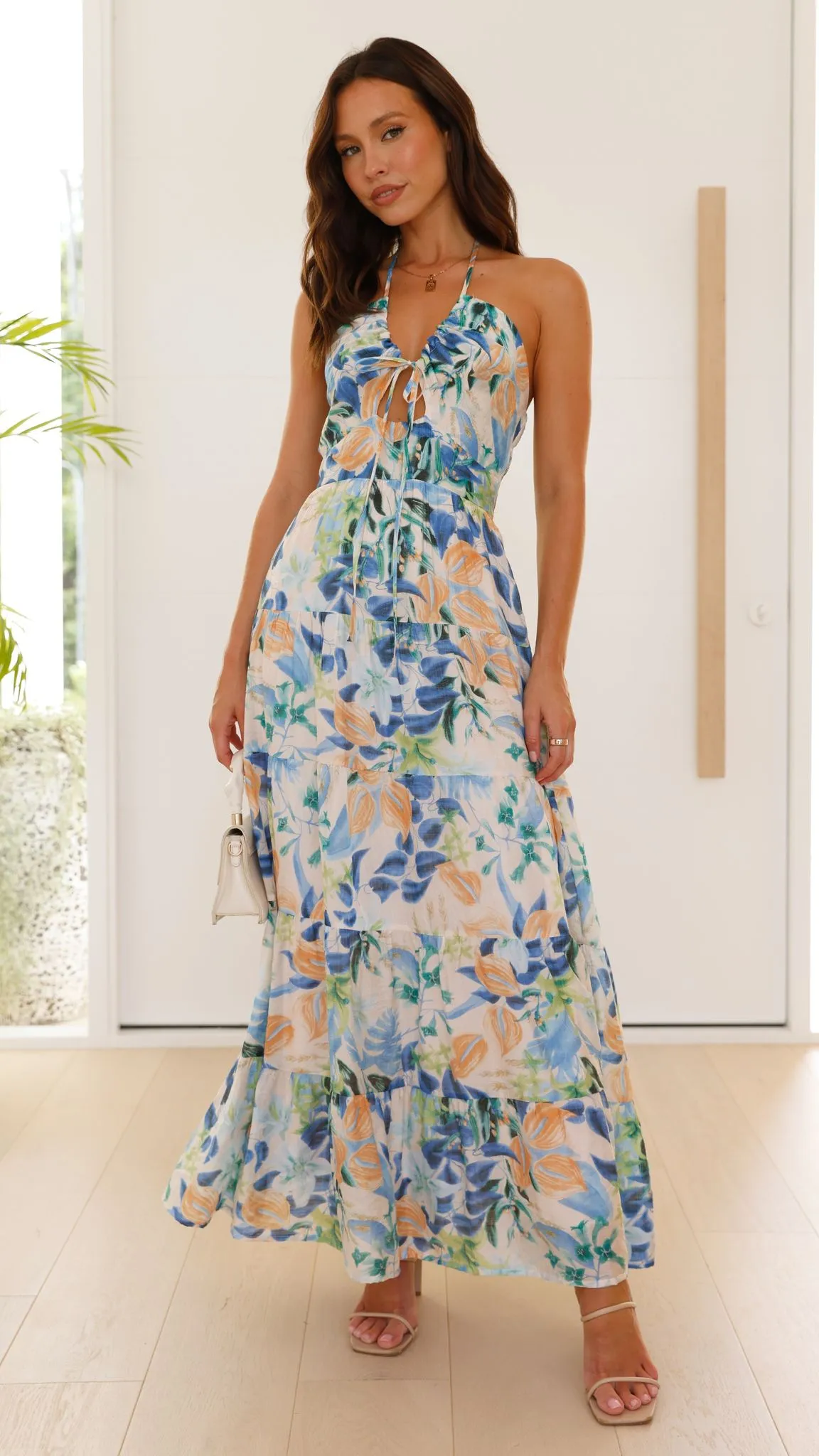 Majella Maxi Dress - Blue Floral sold by Billy J product image thumbnail 5