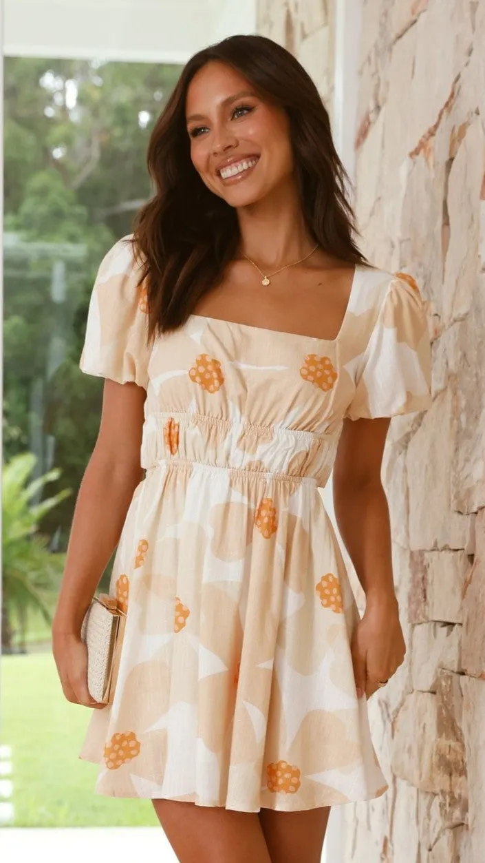 Mabel Mini Dress - Buttercup Floral sold by Billy J