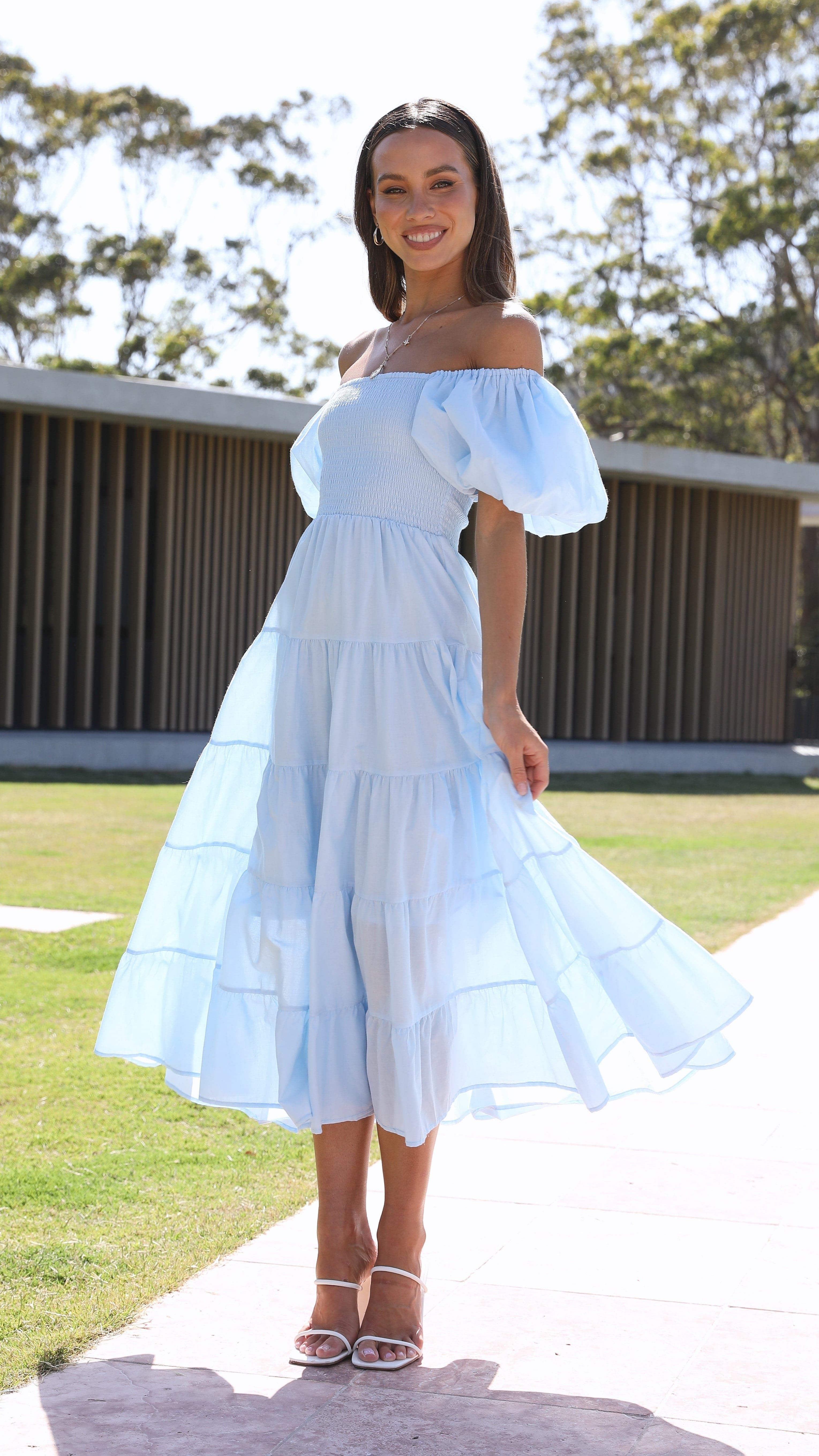 Chyna Midi Dress - Sky Blue sold by Billy J product image thumbnail 4