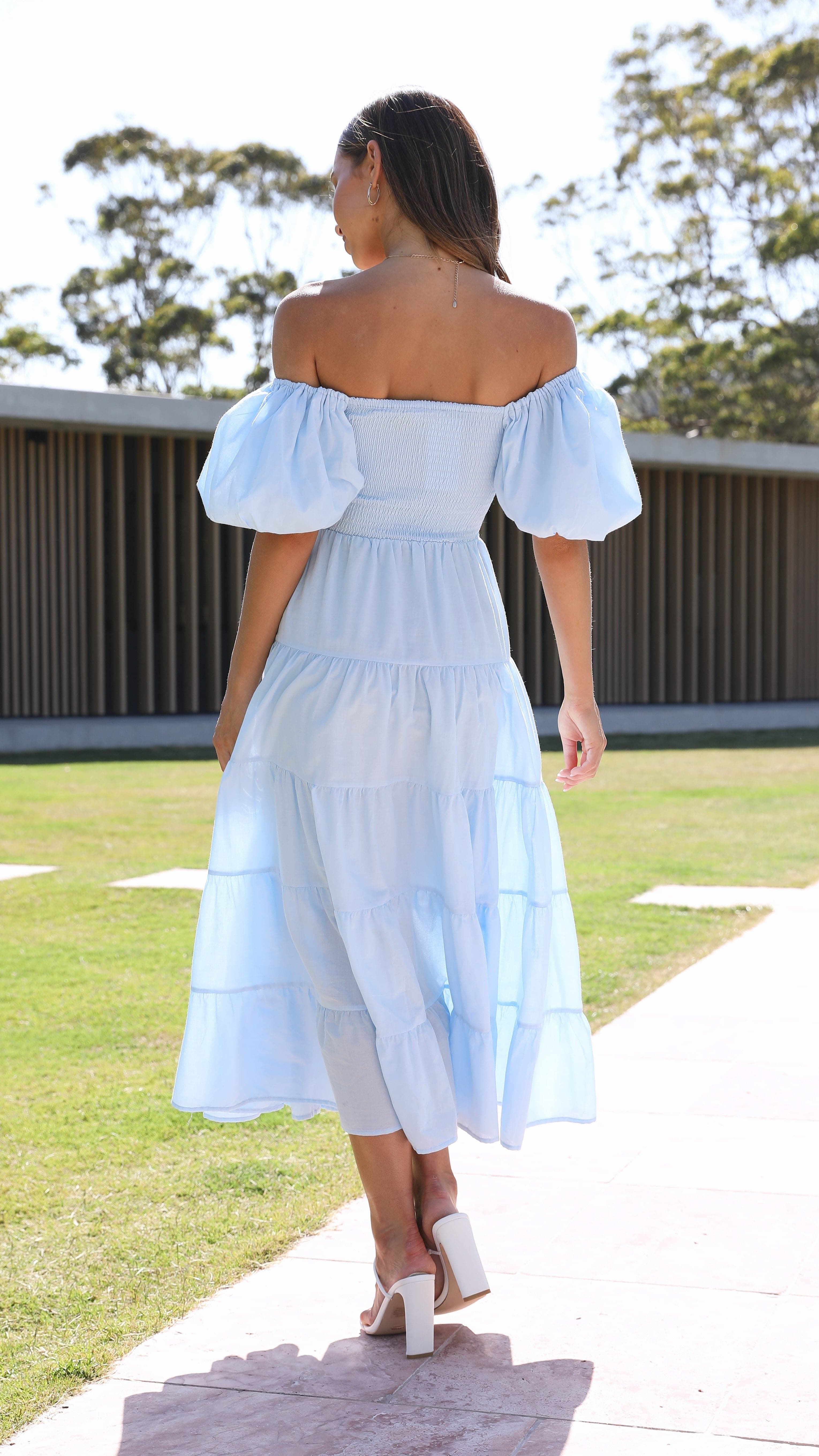 Chyna Midi Dress - Sky Blue sold by Billy J product image thumbnail 2