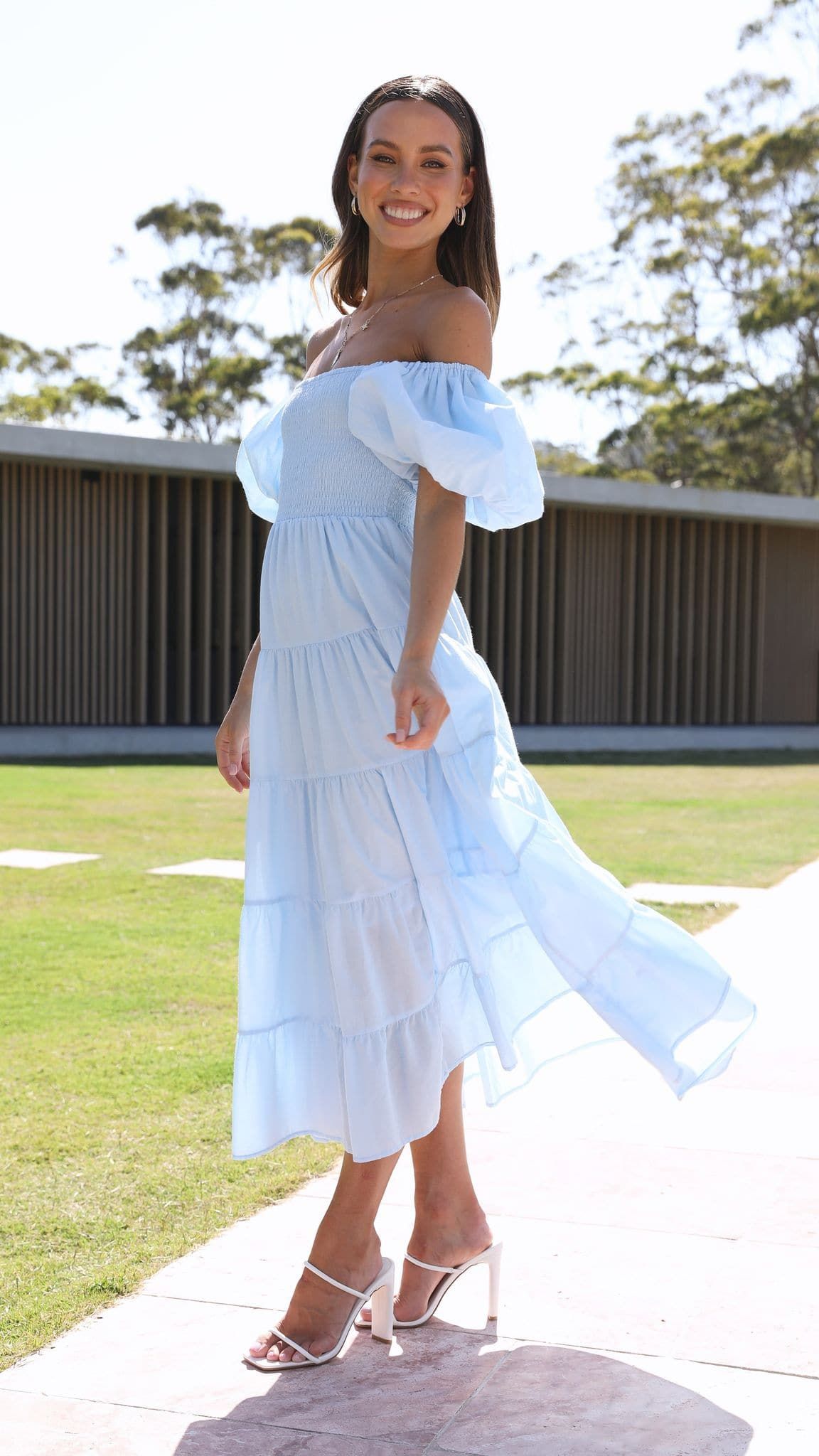 Chyna Midi Dress - Sky Blue sold by Billy J product image thumbnail 5