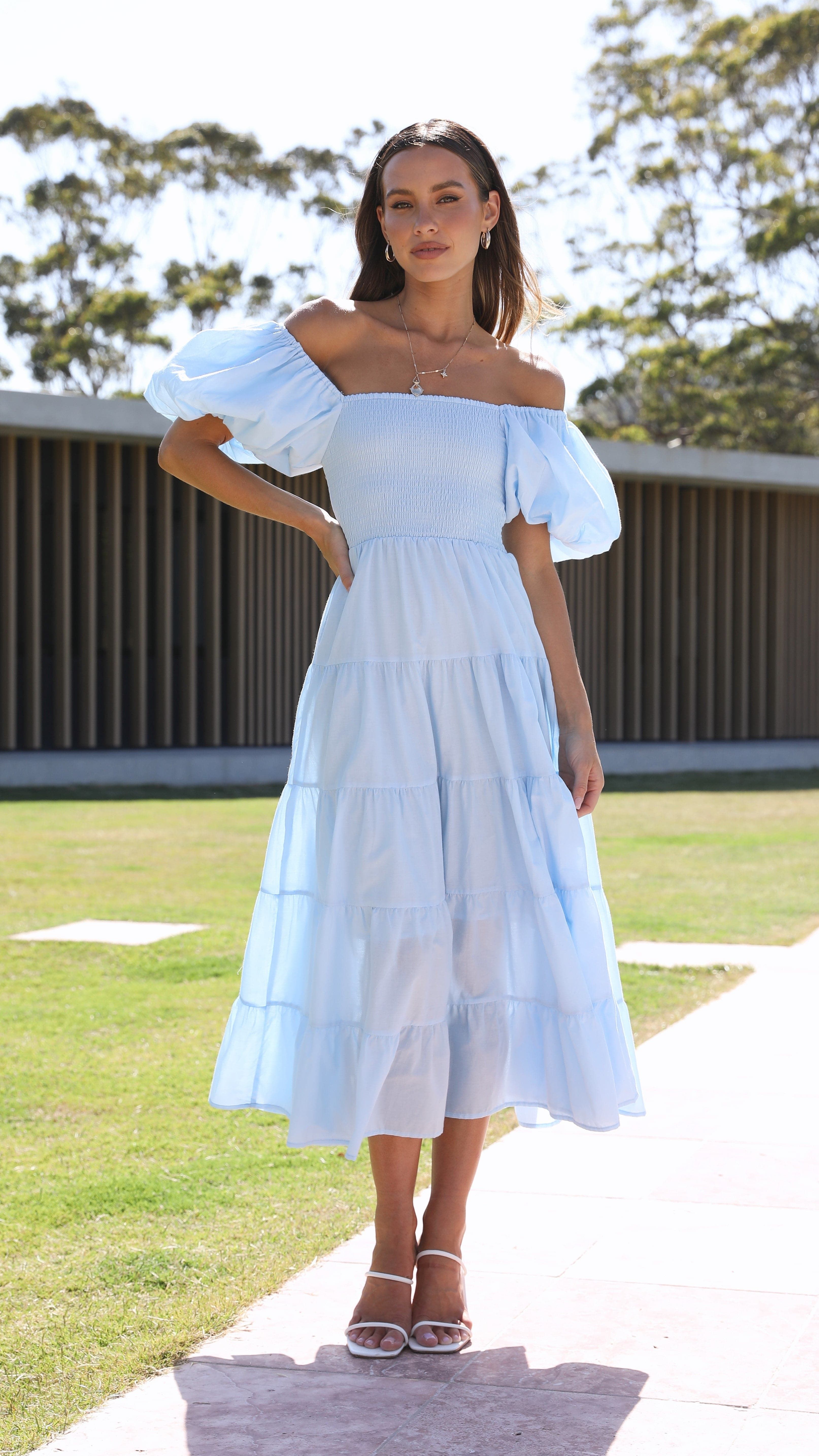 Chyna Midi Dress - Sky Blue sold by Billy J product image thumbnail 3