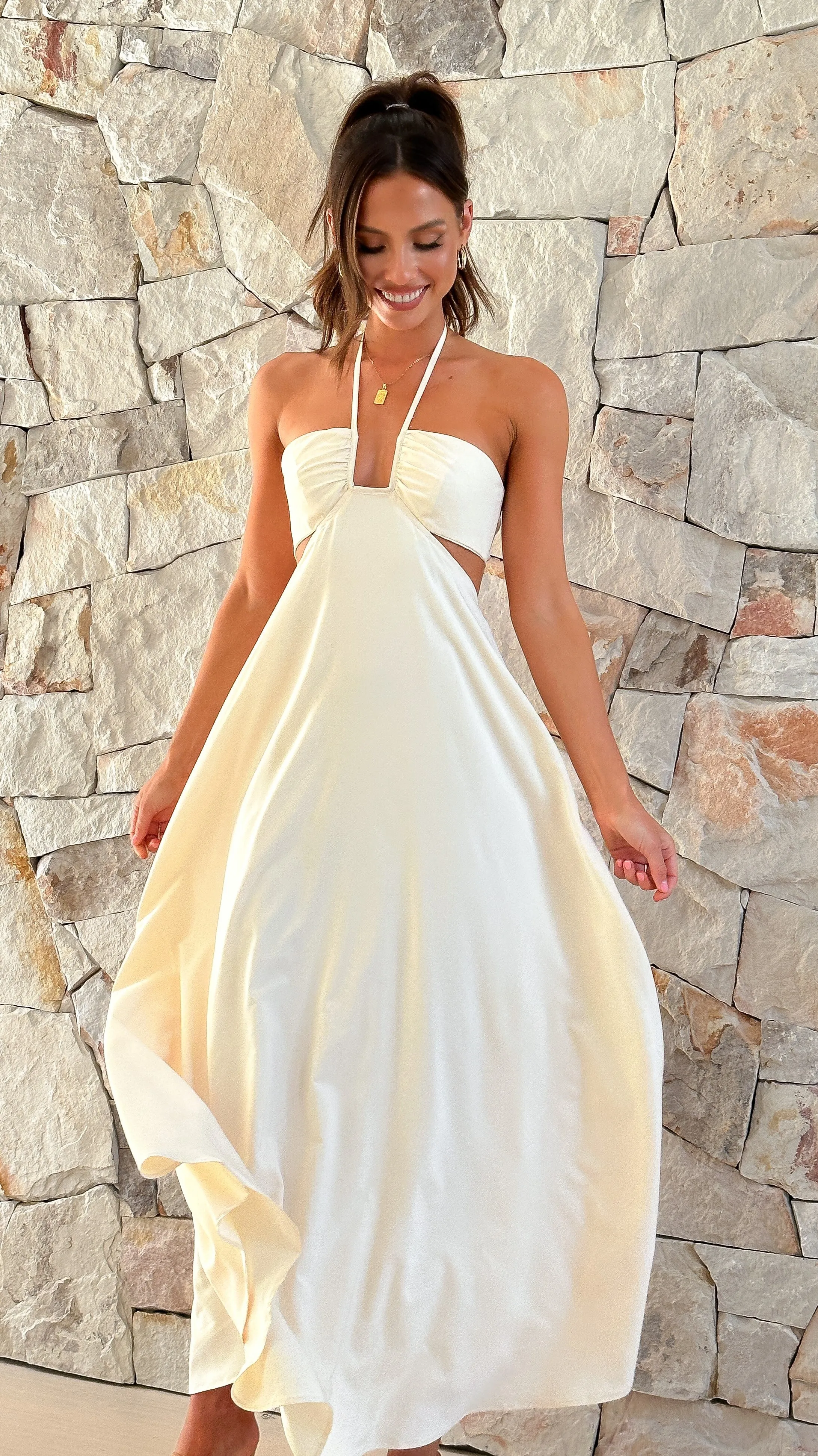 Faya Maxi Dress - Butter sold by Billy J product image thumbnail 5