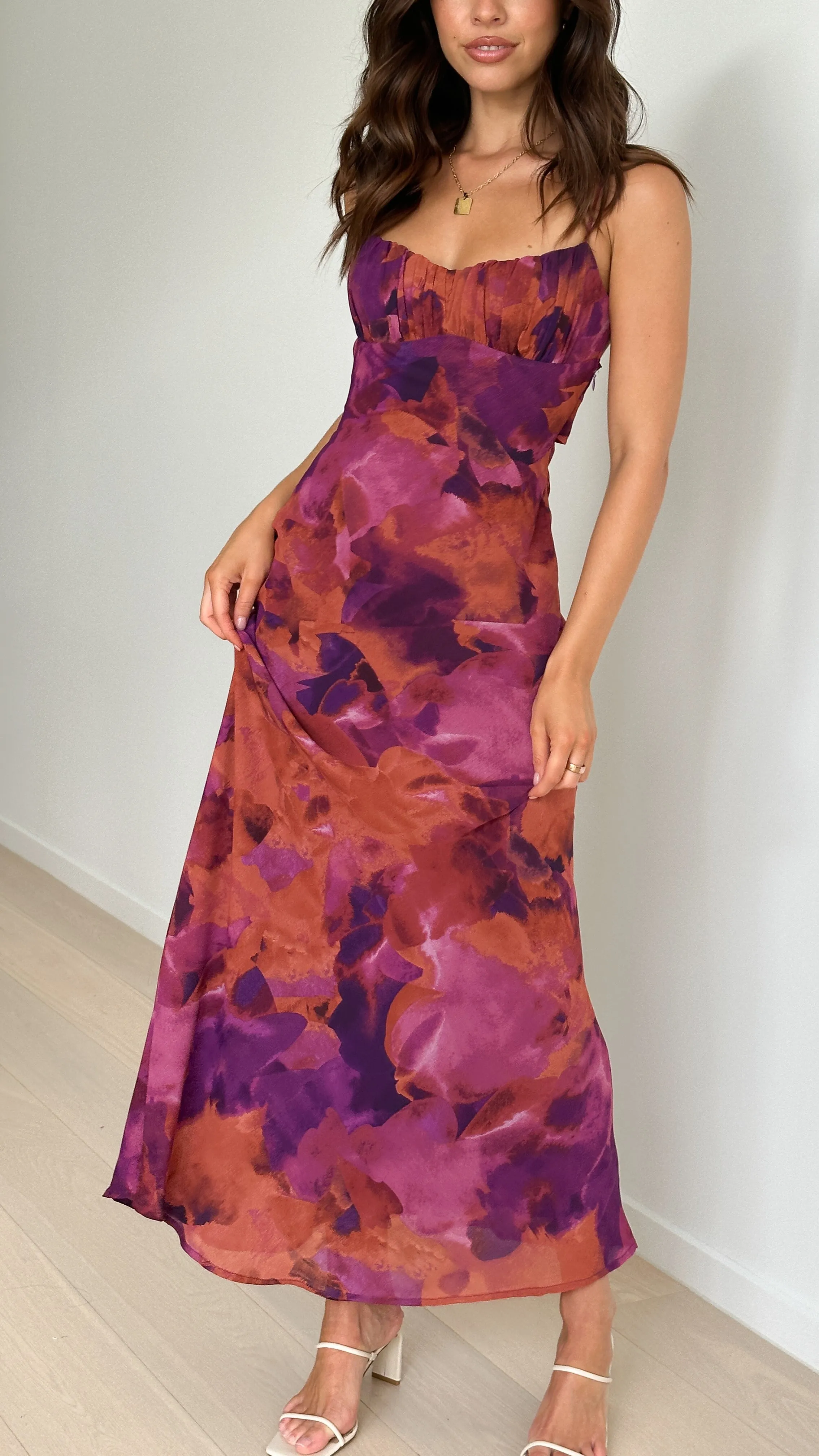 Margie Midi Dress - Dark Rose sold by Billy J product image thumbnail 3