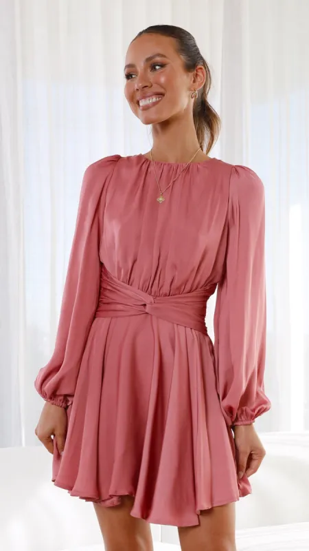 Shelly Mini Dress - Rose sold by Billy J