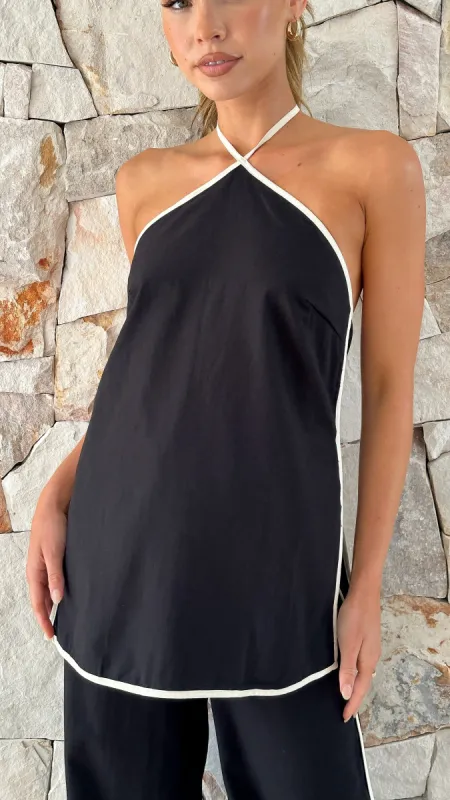 Jamie Top - Black sold by Billy J