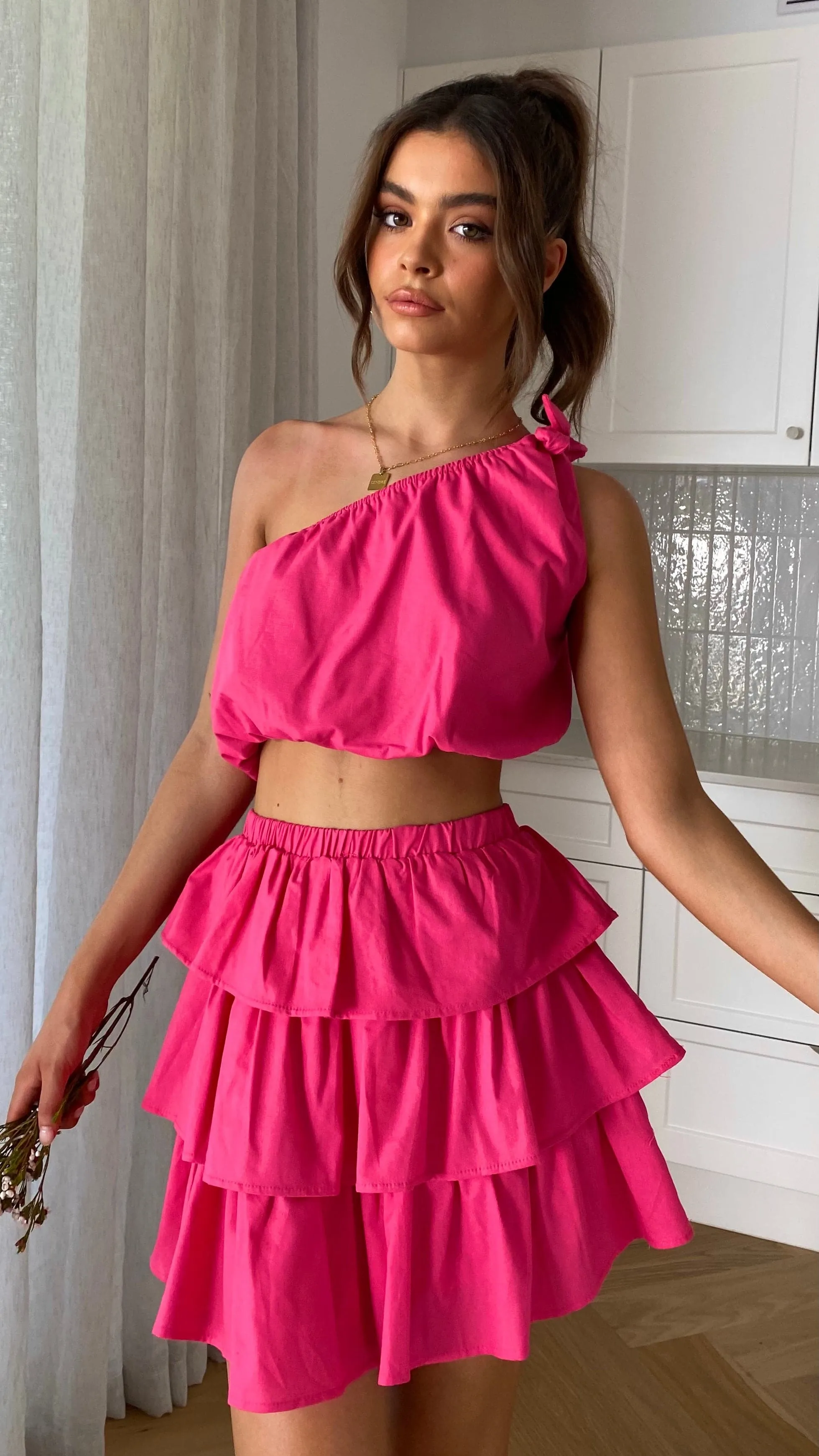 Adette Mini Skirt - Magenta sold by Billy J