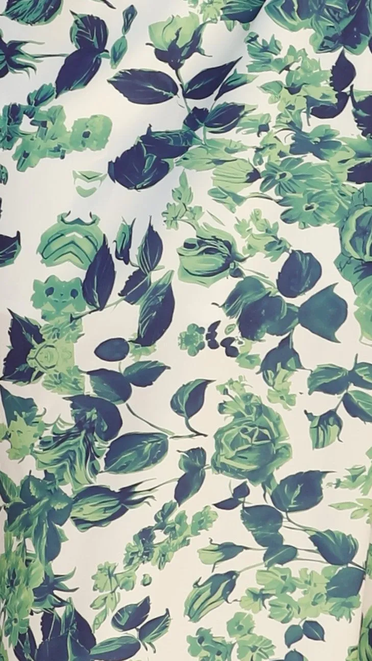 Sara Maxi Dress - Green / Blue Floral sold by Billy J product image thumbnail 5