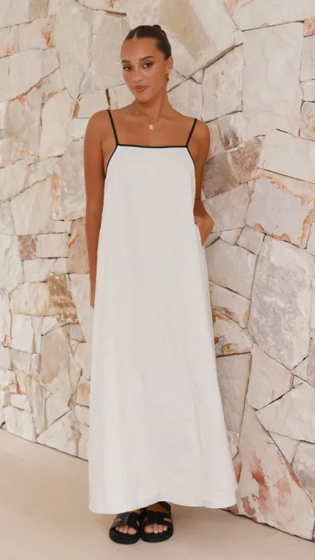 Sail Away Contrast Dress - Beige sold by Billy J