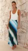 Daeira Maxi Skirt - Blue / Green Print sold by Billy J
