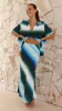 Daeira Maxi Skirt - Blue / Green Print sold by Billy J