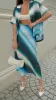 Daeira Maxi Skirt - Blue / Green Print sold by Billy J