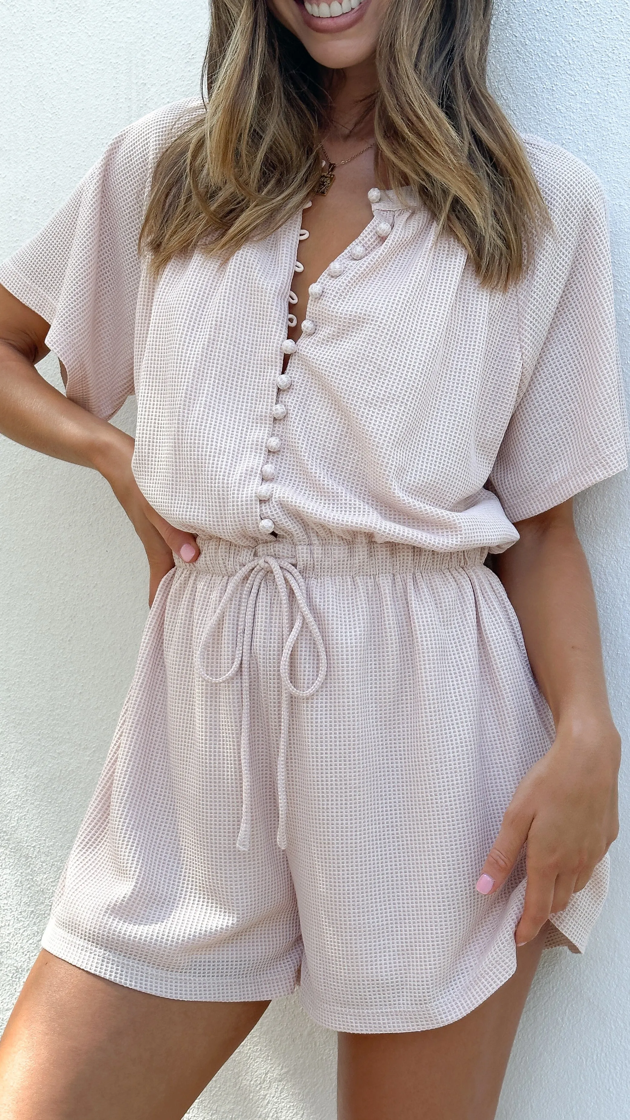 Santorini Playsuit - Blush sold by Billy J product image thumbnail 4