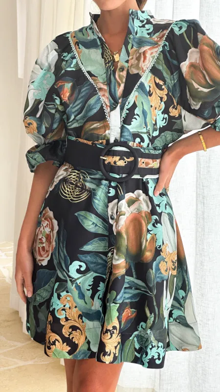 Hannah Mini Dress - Noir sold by Billy J