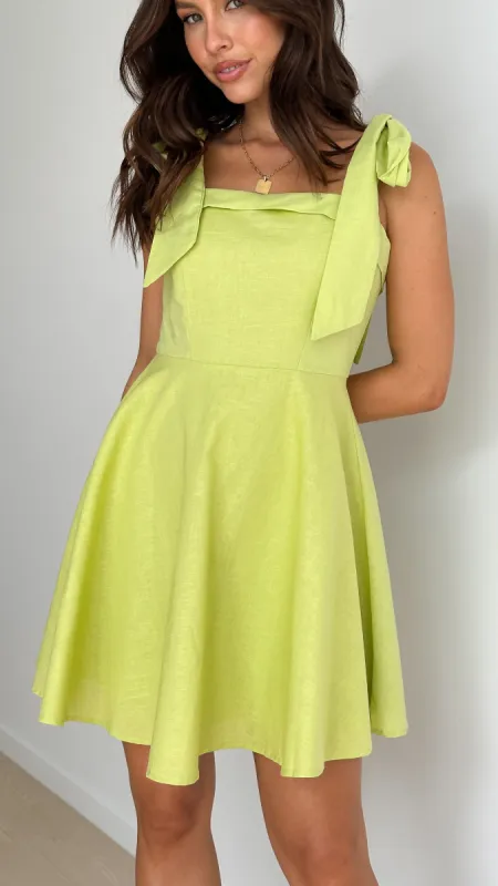 Rumi Mini Dress - Lime sold by Billy J