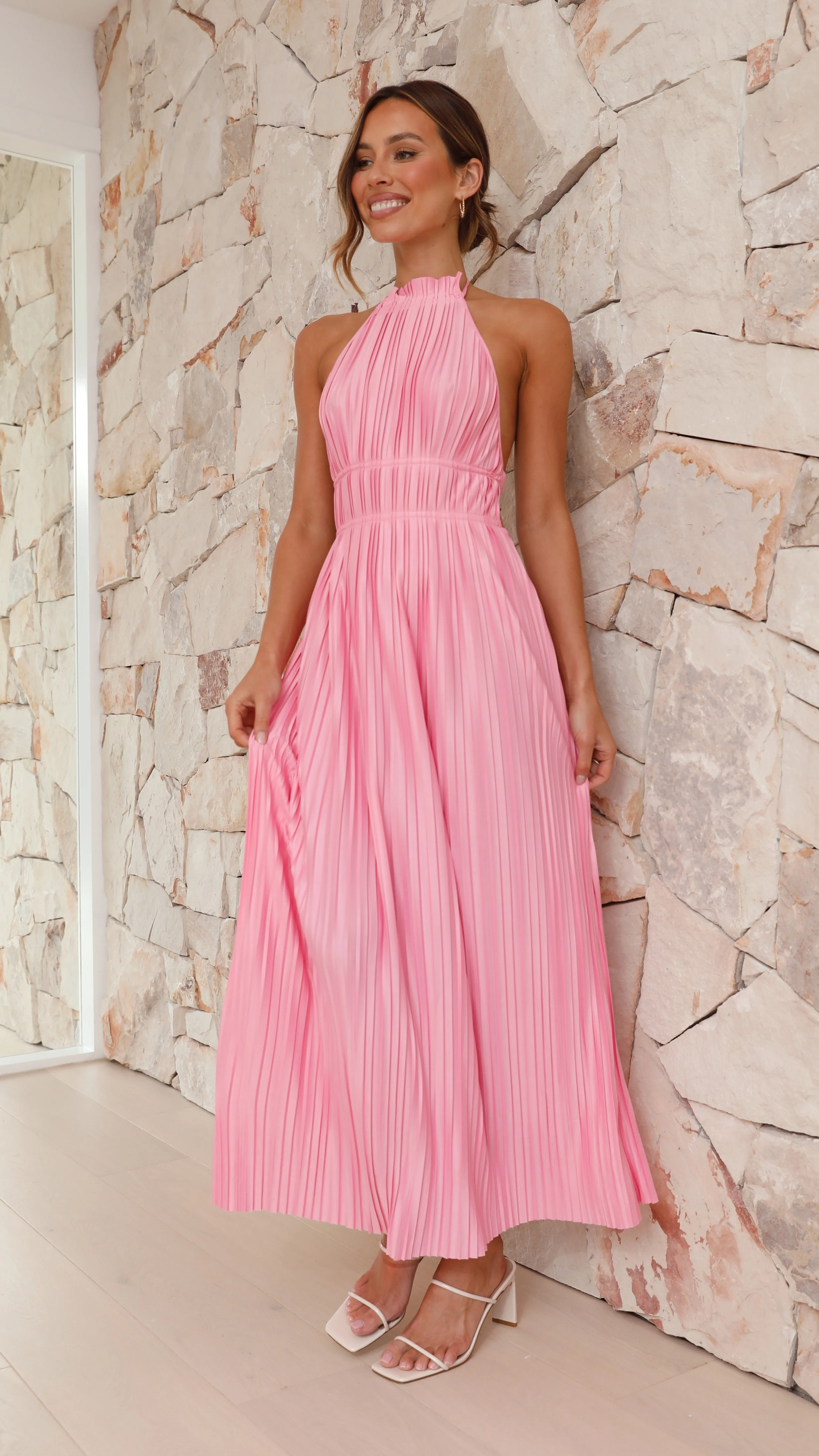 Frances Maxi Dress - Pink sold by Billy J product image thumbnail 4
