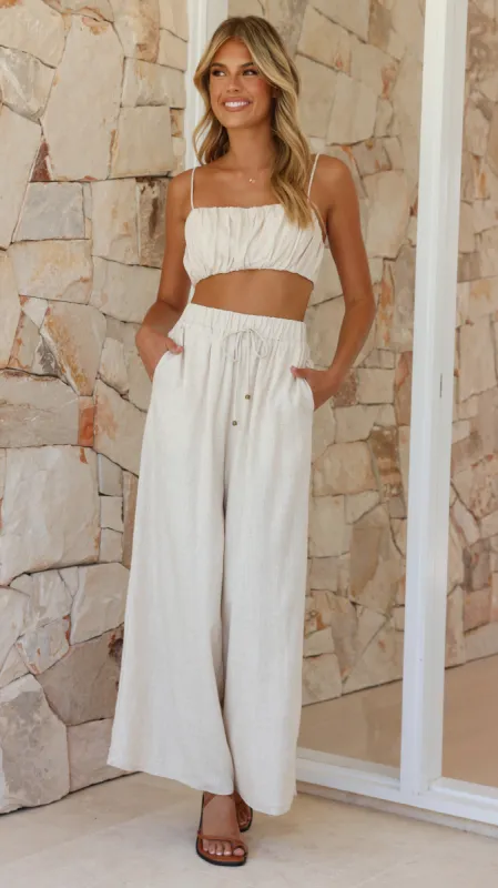 Naomi Pants - Oatmeal sold by Billy J