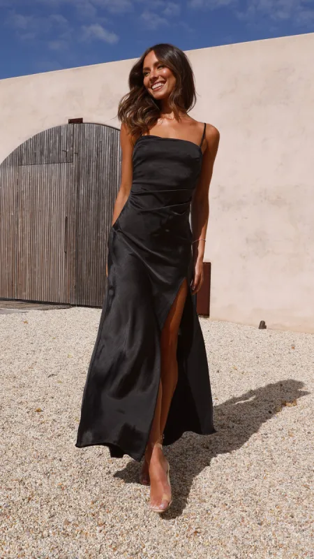 Julia Maxi Dress - Black sold by Billy J